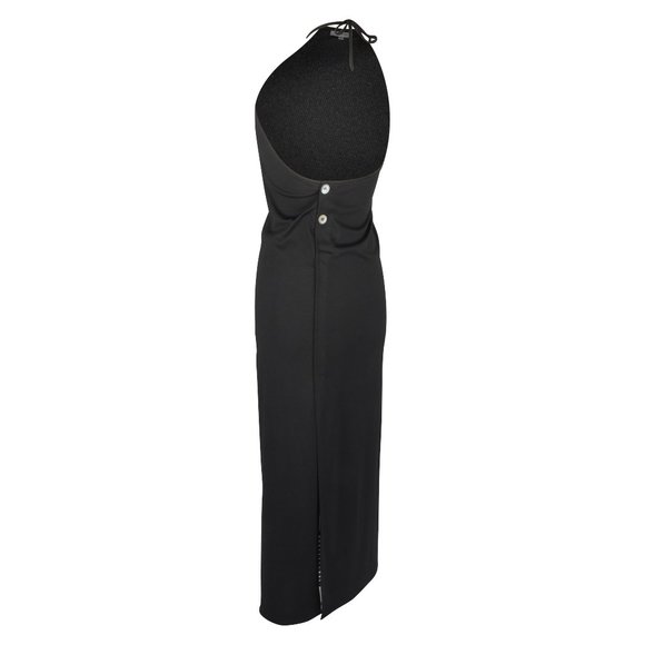 Costume National Dress Long Sleek Modern Halter Vintage 40 / 6 - Picture 3 of 14